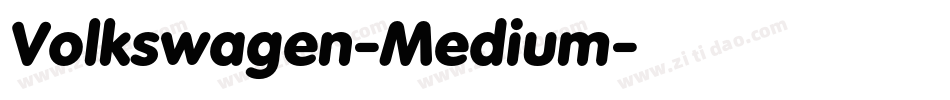 Volkswagen-Medium字体转换