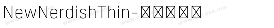 NewNerdishThin字体转换