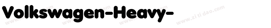 Volkswagen-Heavy字体转换