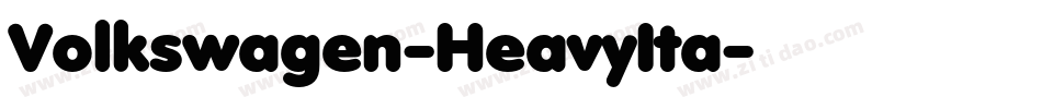 Volkswagen-HeavyIta字体转换