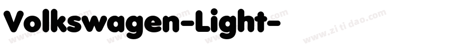 Volkswagen-Light字体转换