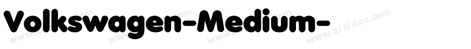Volkswagen-Medium字体转换