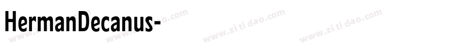 HermanDecanus字体转换