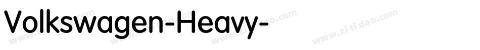 Volkswagen-Heavy字体转换