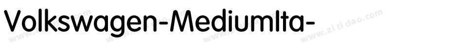 Volkswagen-MediumIta字体转换