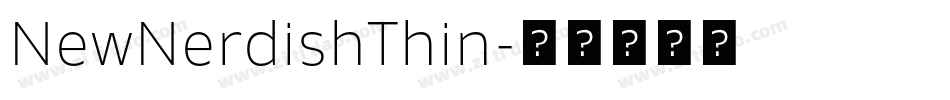 NewNerdishThin字体转换