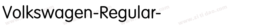Volkswagen-Regular字体转换