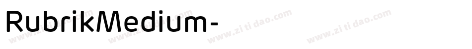 RubrikMedium字体转换