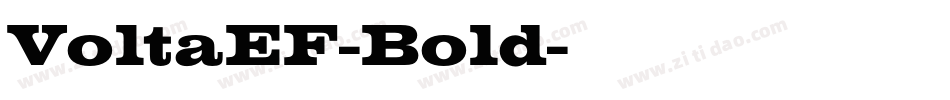 VoltaEF-Bold字体转换