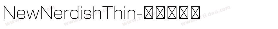 NewNerdishThin字体转换