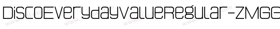 DiscoEverydayValueRegular-zMGG字体转换