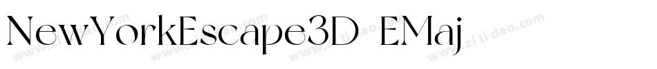 NewYorkEscape3D-EMaj字体转换