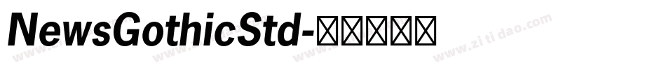 NewsGothicStd字体转换