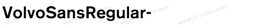 VolvoSansRegular字体转换