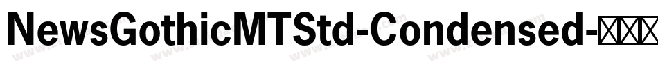 NewsGothicMTStd-Condensed字体转换