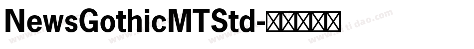 NewsGothicMTStd字体转换