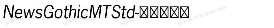 NewsGothicMTStd字体转换
