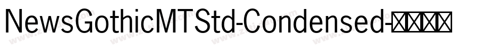 NewsGothicMTStd-Condensed字体转换