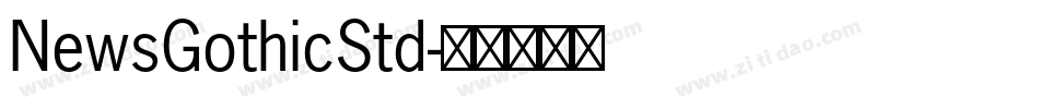 NewsGothicStd字体转换