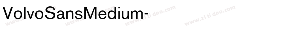 VolvoSansMedium字体转换