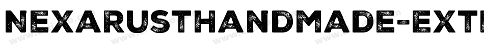 NexaRustHandmade-Extended字体转换