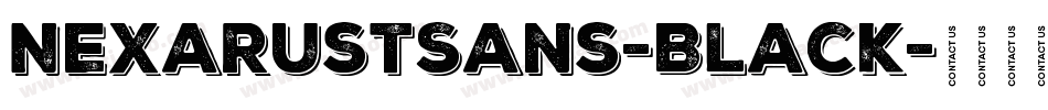 NexaRustSans-Black字体转换