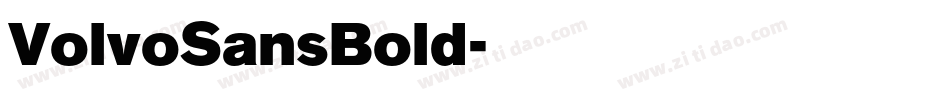 VolvoSansBold字体转换