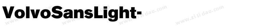 VolvoSansLight字体转换