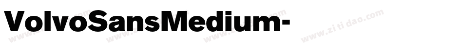 VolvoSansMedium字体转换