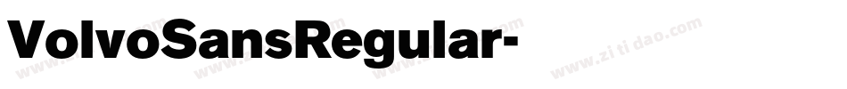 VolvoSansRegular字体转换
