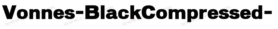 Vonnes-BlackCompressed字体转换