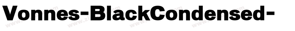Vonnes-BlackCondensed字体转换
