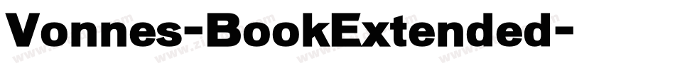 Vonnes-BookExtended字体转换