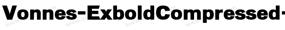 Vonnes-ExboldCompressed字体转换