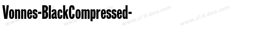 Vonnes-BlackCompressed字体转换