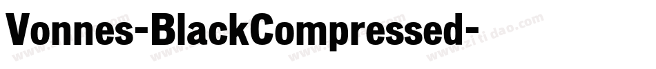 Vonnes-BlackCompressed字体转换