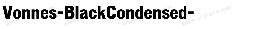 Vonnes-BlackCondensed字体转换