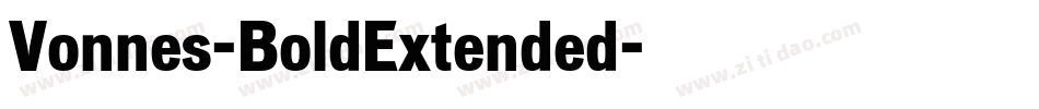 Vonnes-BoldExtended字体转换