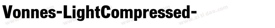 Vonnes-LightCompressed字体转换