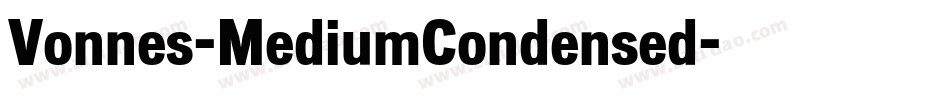 Vonnes-MediumCondensed字体转换