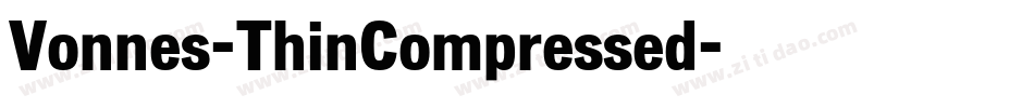 Vonnes-ThinCompressed字体转换