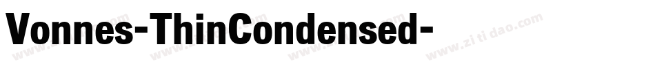 Vonnes-ThinCondensed字体转换