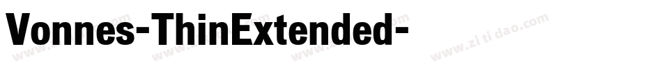Vonnes-ThinExtended字体转换