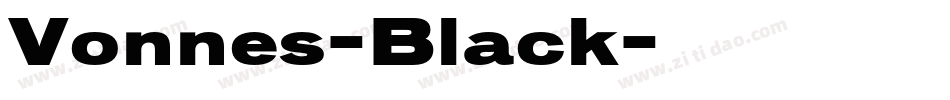 Vonnes-Black字体转换
