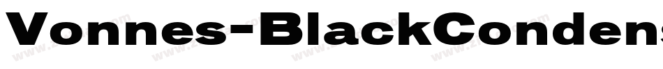 Vonnes-BlackCondensed字体转换