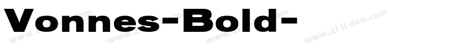 Vonnes-Bold字体转换