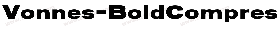 Vonnes-BoldCompressed字体转换