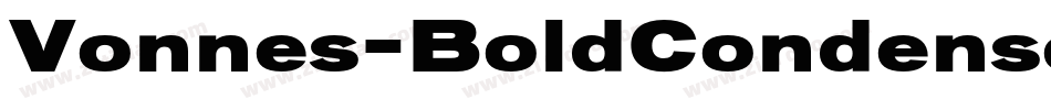 Vonnes-BoldCondensed字体转换