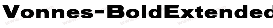 Vonnes-BoldExtended字体转换