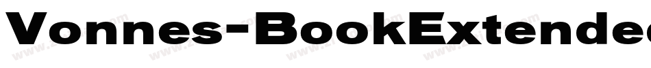 Vonnes-BookExtended字体转换